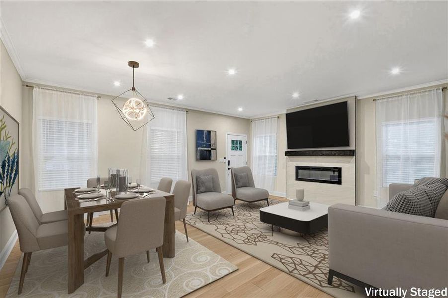 Furnished interior view inside a new home in , East Point (Image 14).