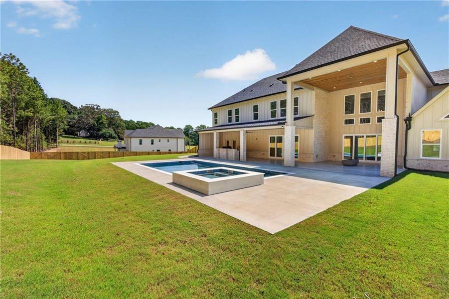 Exterior details and patio area of a home in , Dacula (Image 48).