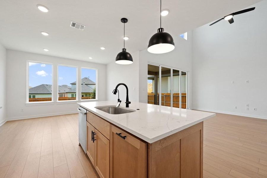 Furnished interior view inside a new home in Heritage, Dripping Springs (Image 8). Furnished interior view inside a new home in Heritage, Dripping Springs (Image 8).