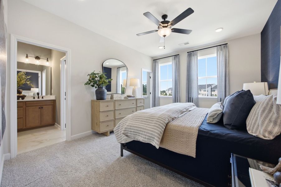 Representative furnished interior of a home built from the The Burke C by Davidson Homes LLC in Forestville Yard, Knightdale (Image 27).