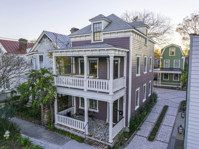 Exterior details and patio area of a home in , Charleston (Image 2). Exterior details and patio area of a home in , Charleston (Image 2).