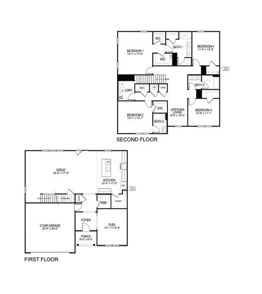 2D floor plan layout for the Green by D.R. Horton in Sheffield Highlands, Dallas, GA (Image 5). 2D floor plan layout for the Green by D.R. Horton in Sheffield Highlands, Dallas, GA (Image 5).