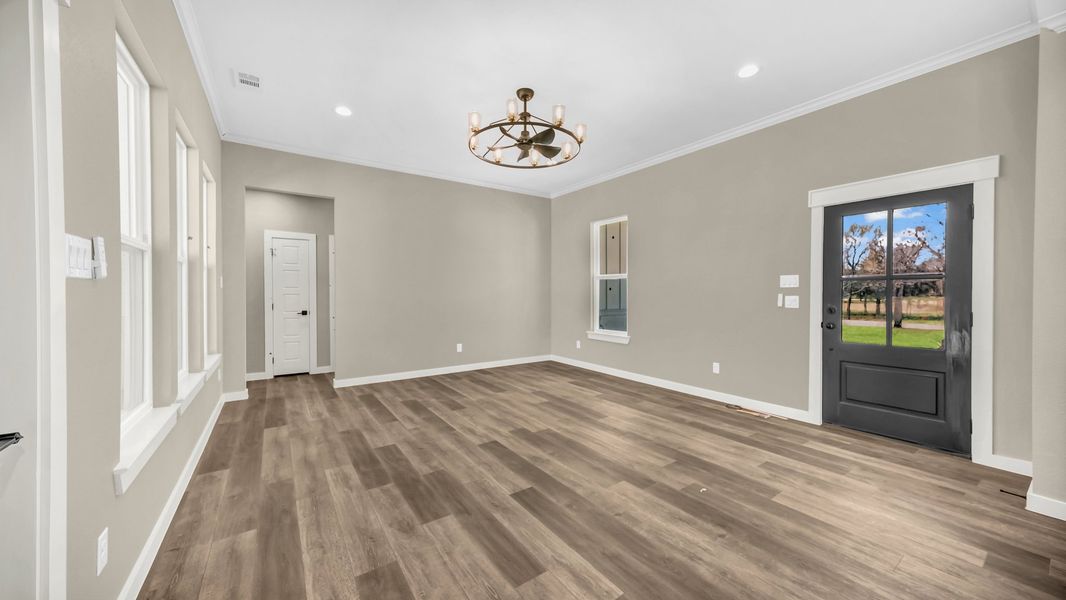 Representative unfurnished interior of a home built from the Loretta by Zeal Home Builders in Horizon Meadow Estates, Paradise (Image 108). Representative unfurnished interior of a home built from the Loretta by Zeal Home Builders in Horizon Meadow Estates, Paradise (Image 108).