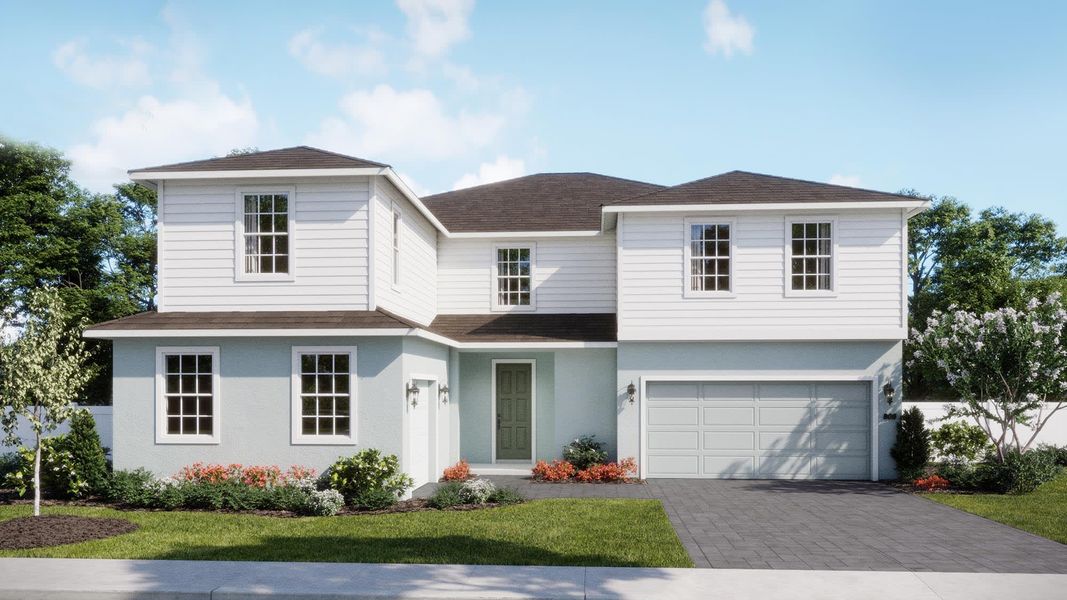 Traditional Elevation | Palmer | Trinity Gardens | New Homes in DeLand, FL by Landsea Homes Traditional Elevation | Palmer | Trinity Gardens | New Homes in DeLand, FL by Landsea Homes