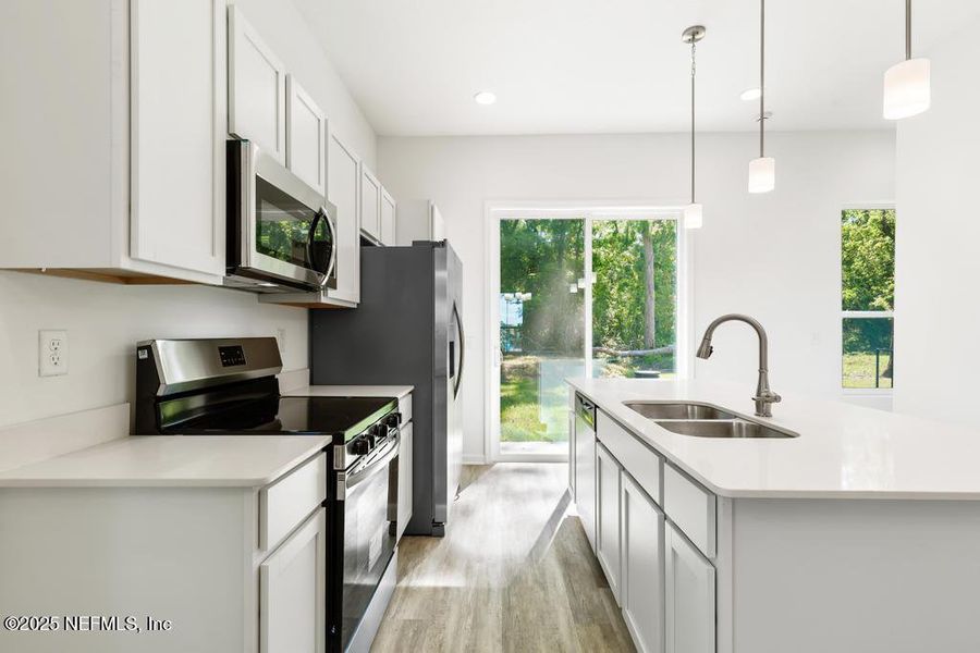 Furnished interior view inside a new home in , Jacksonville (Image 17). Furnished interior view inside a new home in , Jacksonville (Image 17).