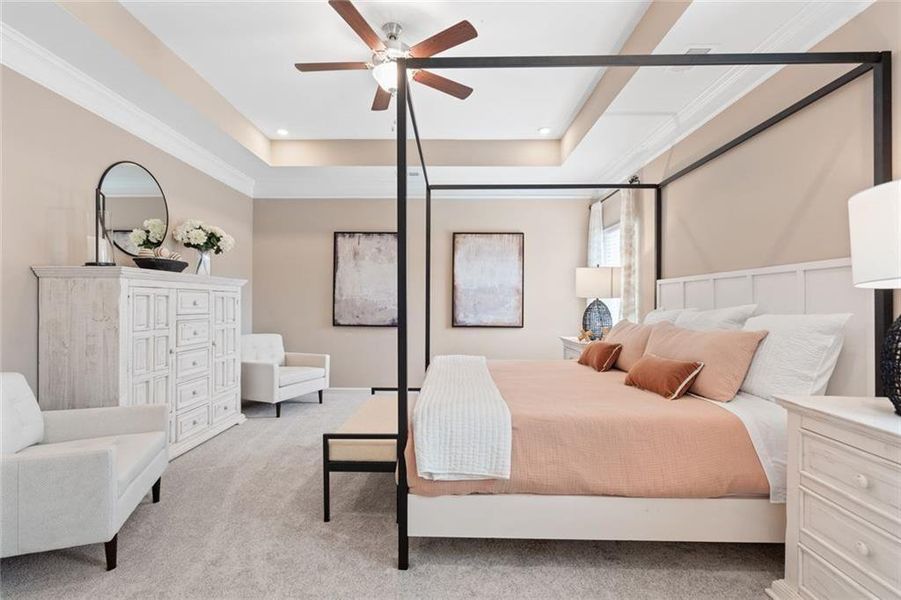 Furnished interior view inside a new home in Evergreen at Lakeside, Temple (Image 31).
