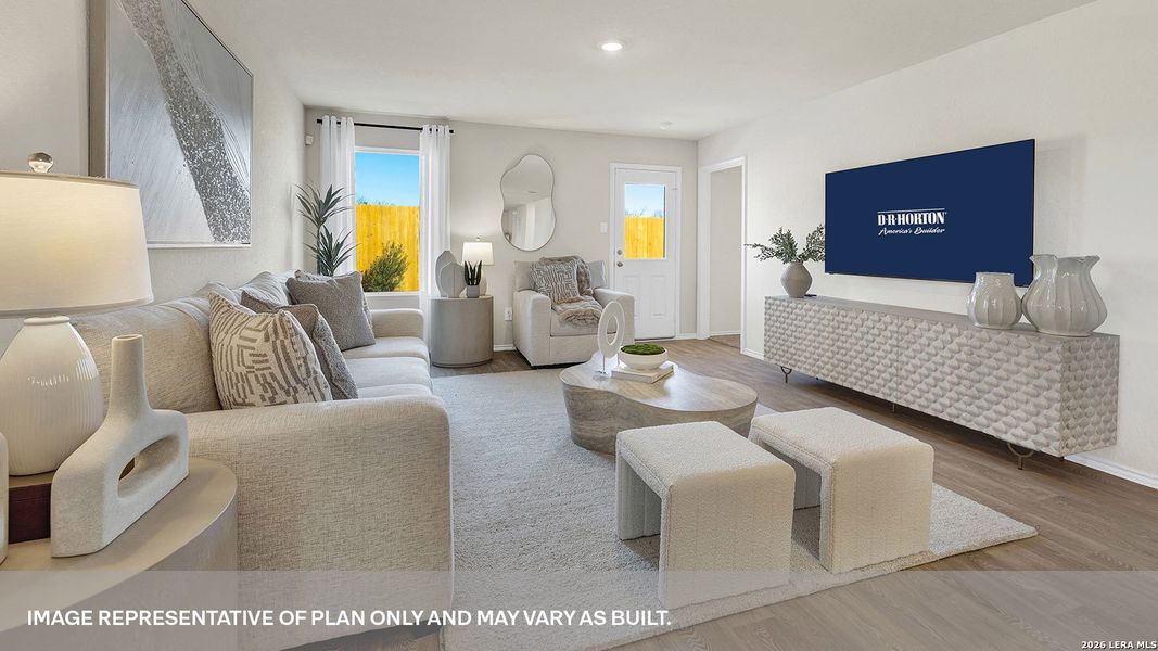 Furnished interior view inside a new home in Spring Valley, New Braunfels (Image 17).
