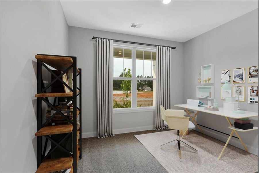 Furnished interior view inside a new home in Heritage Pointe at The Georgian, Villa Rica (Image 22).