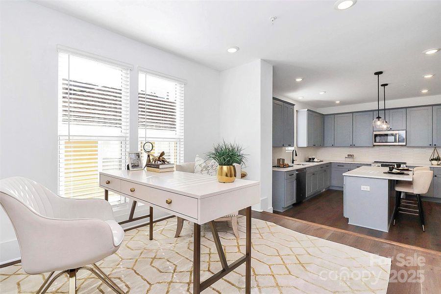 Furnished interior view inside a new home in , Charlotte (Image 12). Furnished interior view inside a new home in , Charlotte (Image 12).