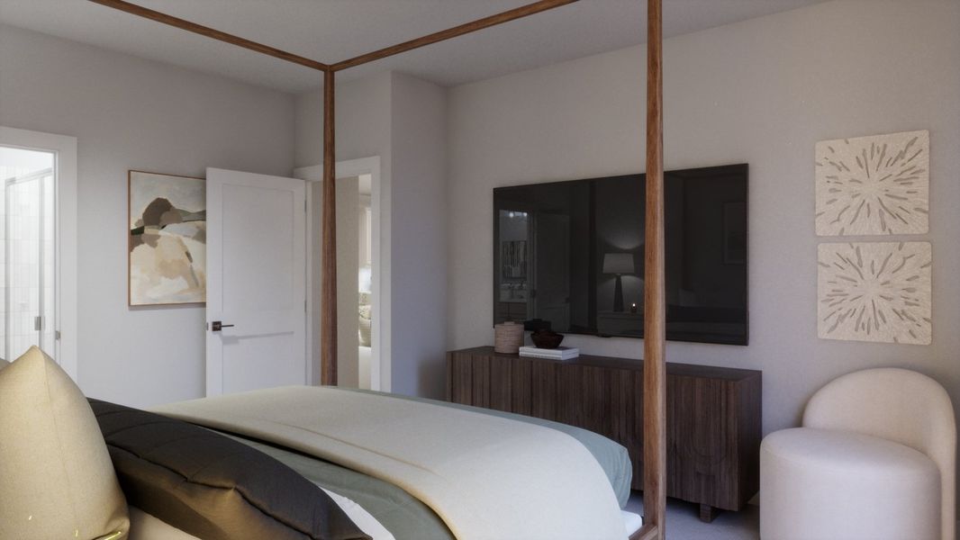 Representative furnished interior of a home built from the 4015 by Risewell Homes in Parkton Square, Kyle (Image 11).