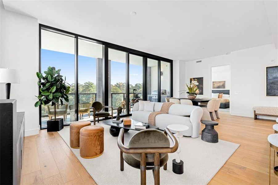 Furnished interior view inside a new home in The Dillon Buckhead, Atlanta (Image 3).