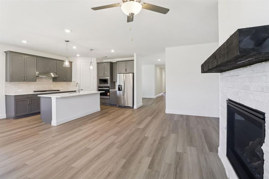 Furnished interior view inside a new home in Ashford Park - Texana Series, Corinth (Image 8).