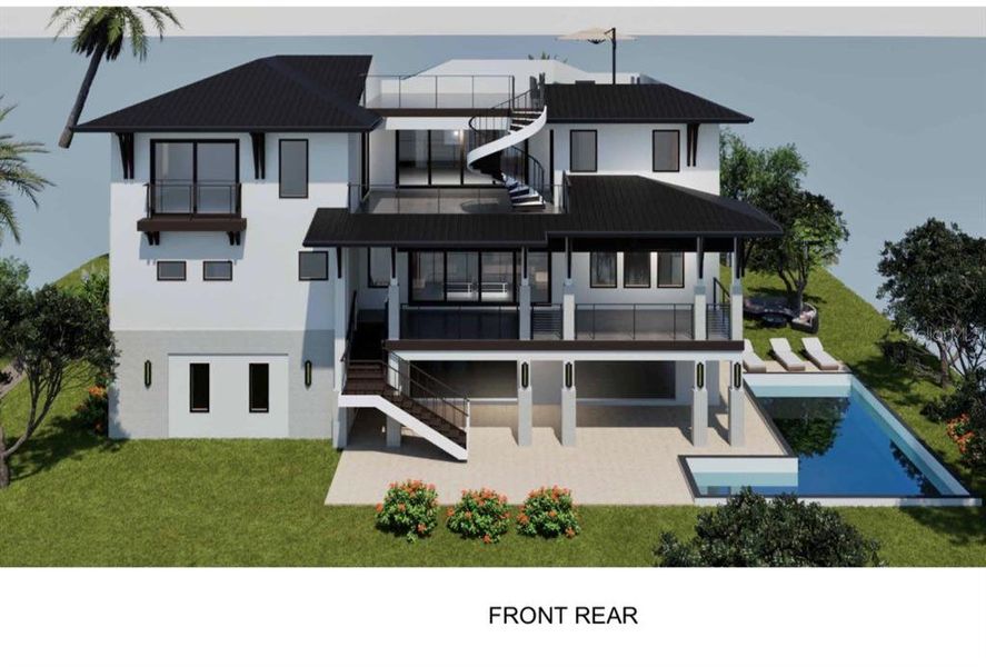 Exterior rendering of this home design in , St. Petersburg, FL (Image 7). Exterior rendering of this home design in , St. Petersburg, FL (Image 7).