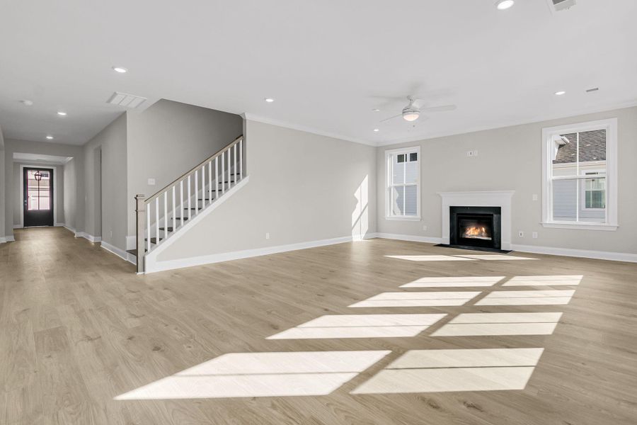 Spacious, unfurnished interior of a new home in Tidewater at Lakes of Cane Bay, Summerville (Image 39). Spacious, unfurnished interior of a new home in Tidewater at Lakes of Cane Bay, Summerville (Image 39).