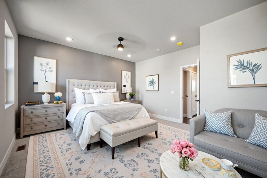 Furnished interior view inside a new home in Pony Park, Colorado Springs (Image 16). Furnished interior view inside a new home in Pony Park, Colorado Springs (Image 16).