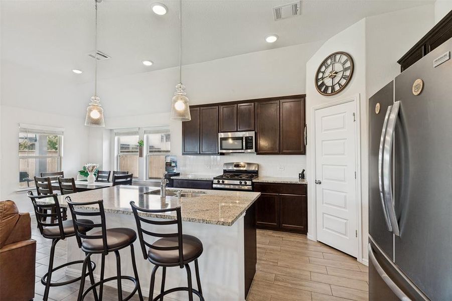 Furnished interior view inside a new home in Light Farms - Sweetwater, Celina (Image 25). Furnished interior view inside a new home in Light Farms - Sweetwater, Celina (Image 25).