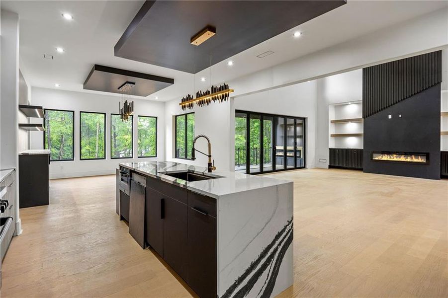 Furnished interior view inside a new home in , Alpharetta (Image 32).