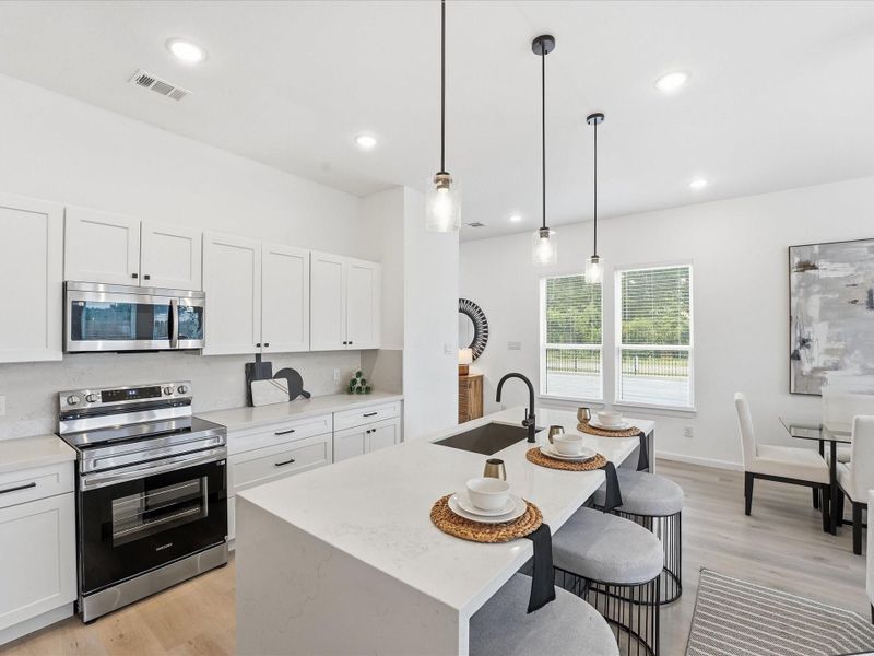 Furnished interior view inside a new home in , Houston (Image 10).