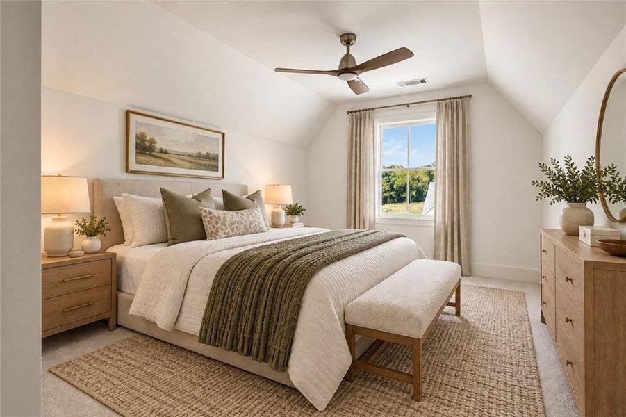 Furnished interior view inside a new home in , Bogart (Image 9).