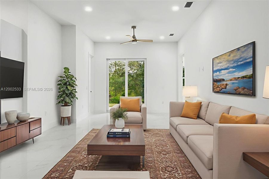 Furnished interior view inside a new home in , Lehigh Acres (Image 7).