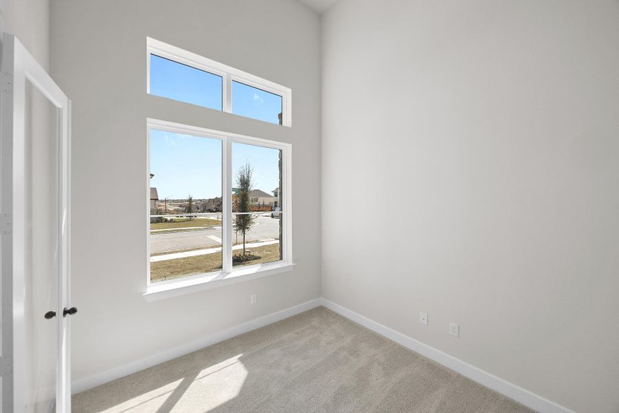 Spacious, unfurnished interior of a new home in Lariat, Liberty Hill (Image 19). Spacious, unfurnished interior of a new home in Lariat, Liberty Hill (Image 19).