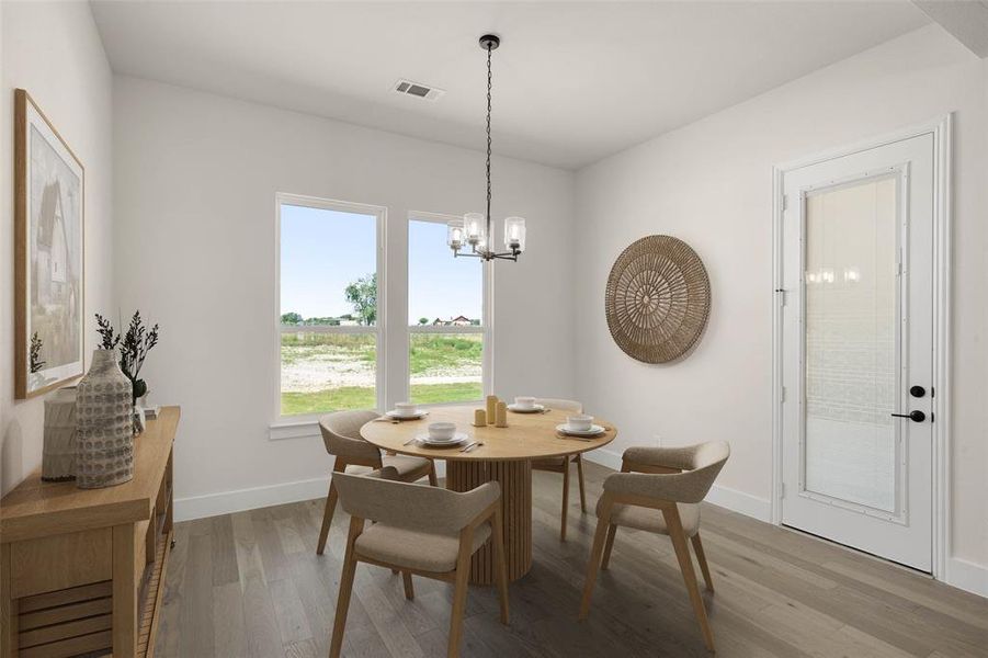 Furnished interior view inside a new home in The Ranch at Stone Hill, Waxahachie (Image 9).