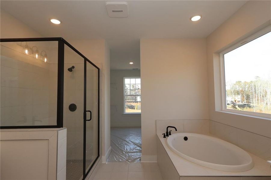 Furnished interior view inside a new home in Settingdown Farms, Cumming (Image 5).