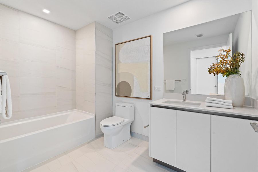 Furnished interior view inside a new home in Casamar, Pompano Beach (Image 31). Furnished interior view inside a new home in Casamar, Pompano Beach (Image 31).