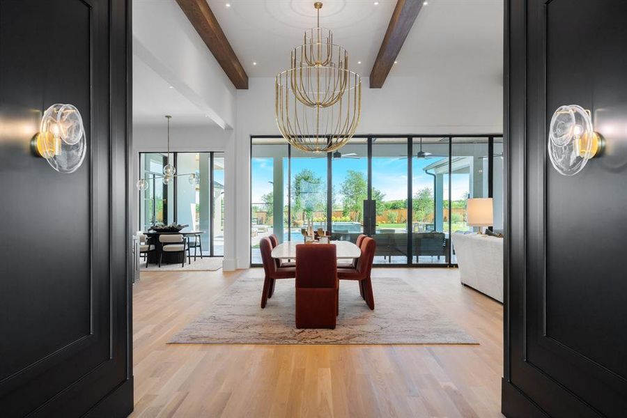 Furnished interior view inside a new home in Fleming Pointe, Fort Worth (Image 13).