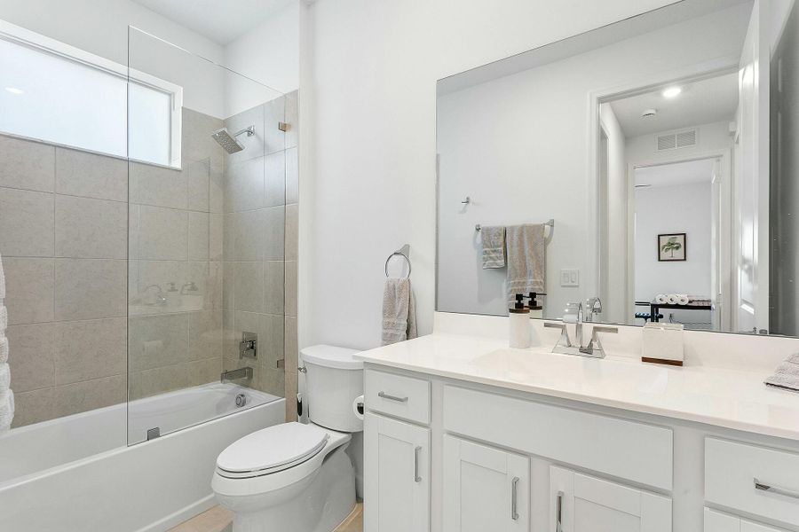 Furnished interior view inside a new home in Delray Trails: The Woods, Delray Beach (Image 25).