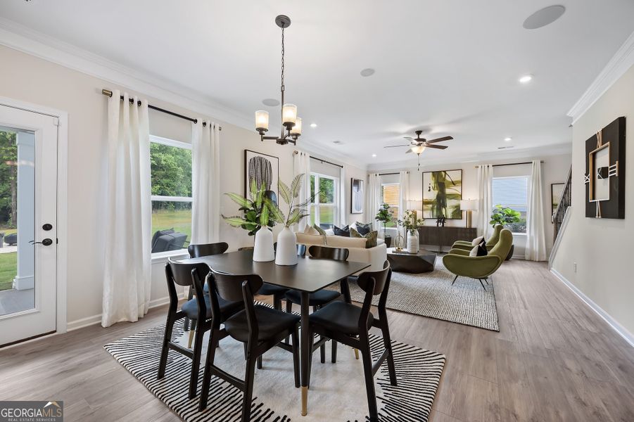 Furnished interior view inside a new home in Maddox Station, Eatonton (Image 13).