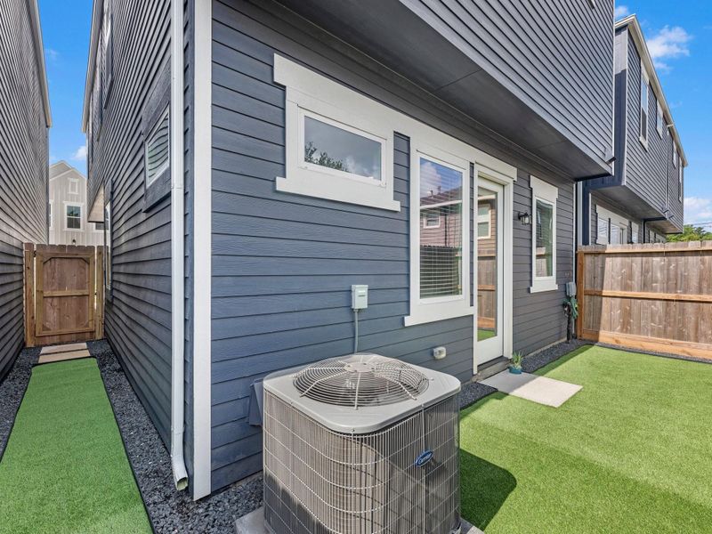 Exterior details and patio area of a home in , Houston (Image 3).