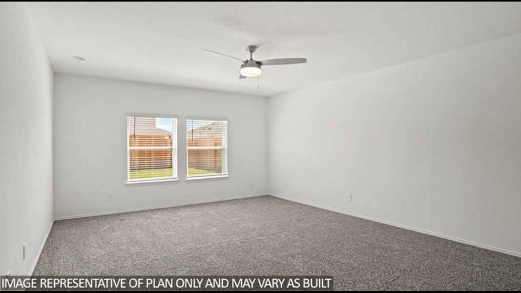 Representative unfurnished interior of a home built from the Midland by D.R. Horton in Sunterra, Katy (Image 20).
