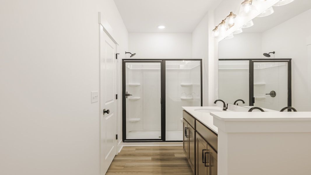 Representative furnished interior of a home built from the Colleton by DRB Homes in Creekside at Andrews, Summerville (Image 19).