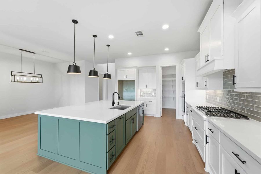 Furnished interior view inside a new home in Bridgeland 50′, Cypress (Image 10).