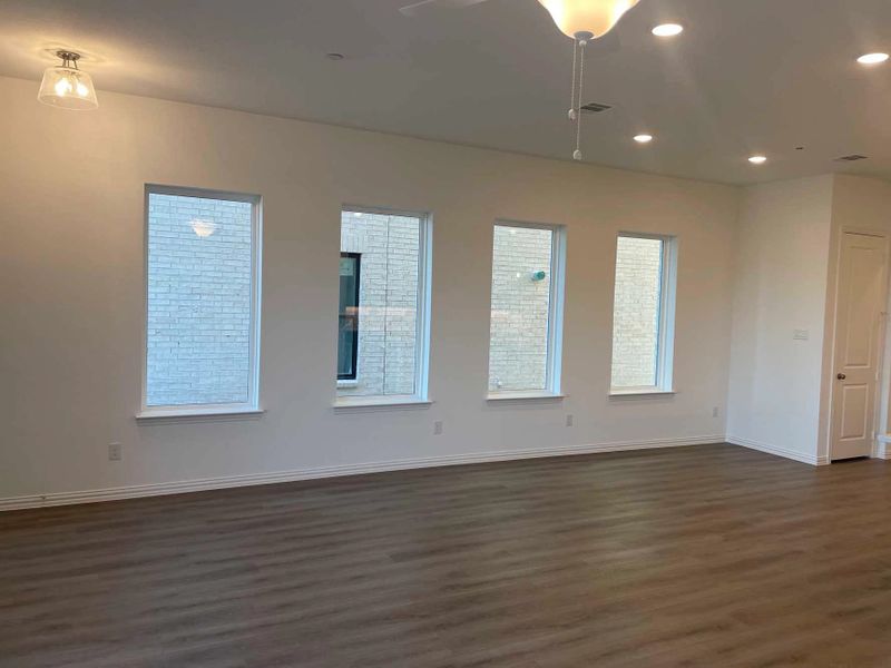 Open Living-Dining Room Construction Progress