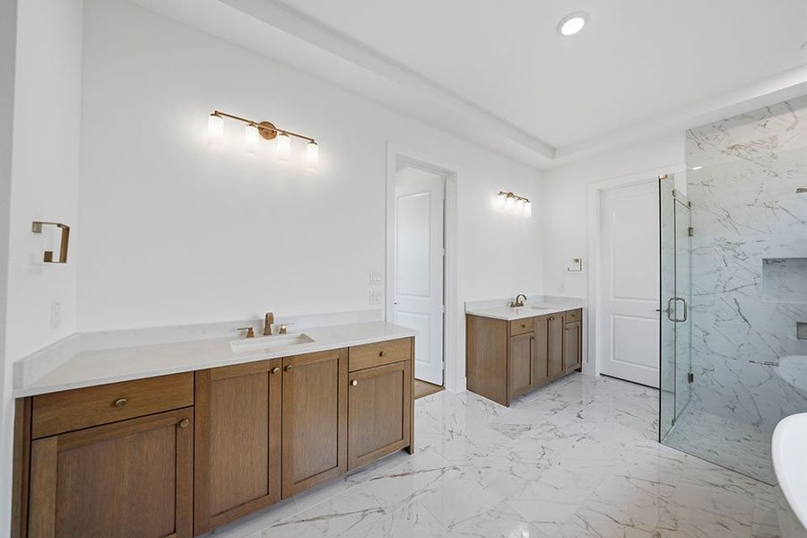 Furnished interior view inside a new home in Light Farms Graham/Reagan, Celina (Image 14).