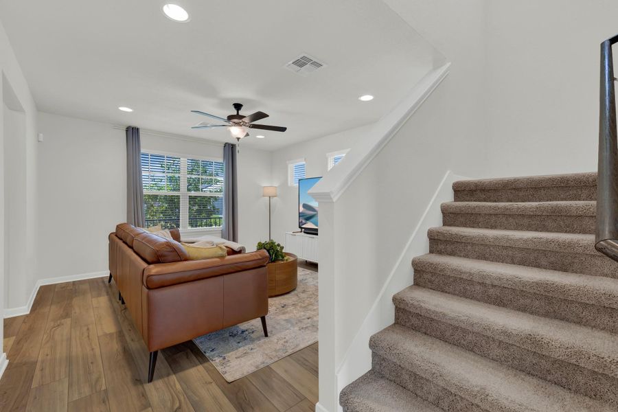 Furnished interior view inside a new home in , San Marcos (Image 7). Furnished interior view inside a new home in , San Marcos (Image 7).