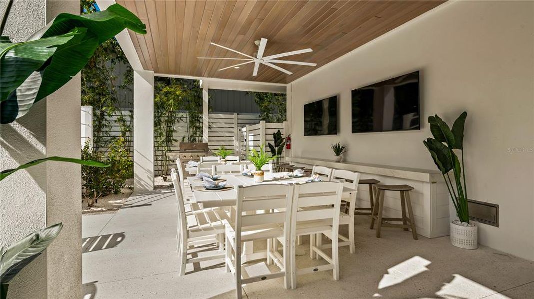 Exterior details and patio area of a home in , Sarasota (Image 32). Exterior details and patio area of a home in , Sarasota (Image 32).