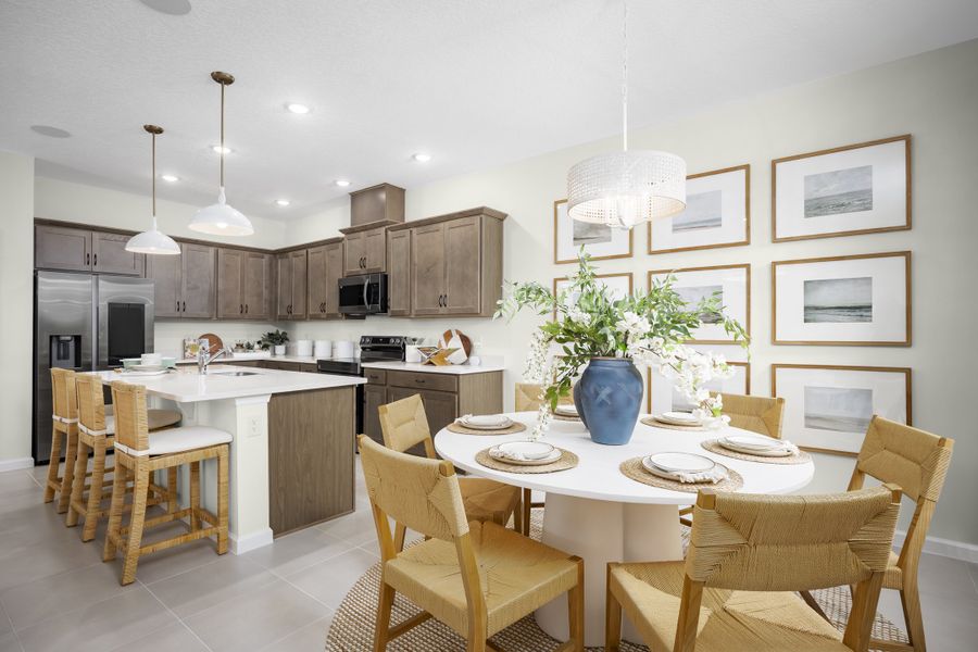 Representative furnished interior of a home built from the Dune by Risewell Homes in Marion Ridge, Haines City (Image 3).