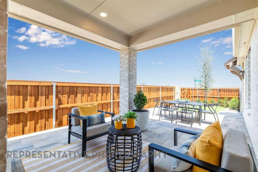 Furnished interior view inside a new home in Aster Park: 40ft. lots, McKinney (Image 25).