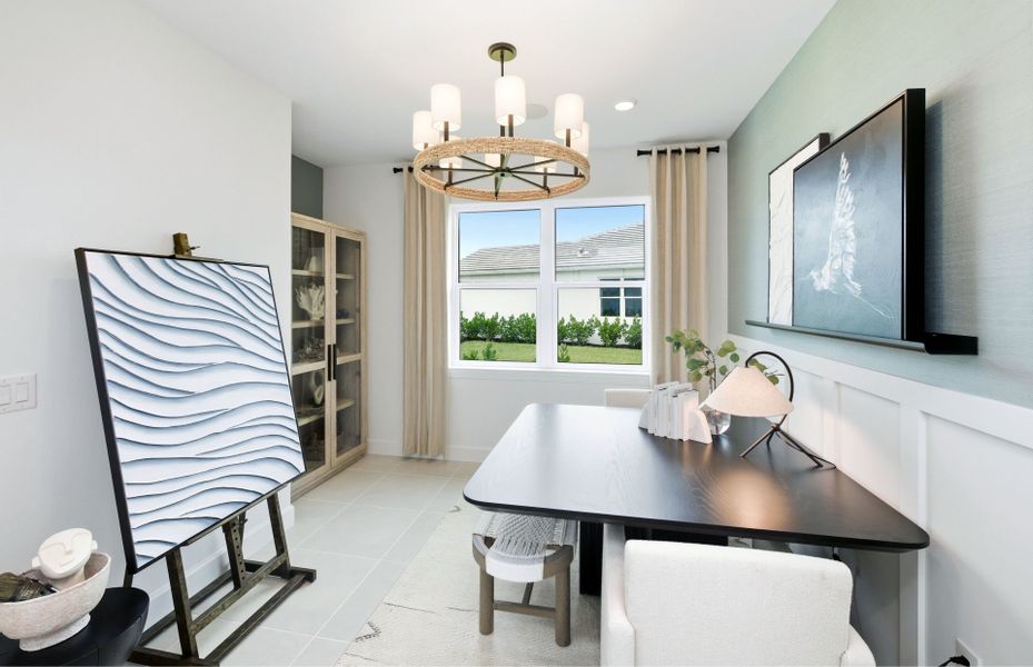 Representative furnished interior of a home built from the Ellenwood by Pulte Homes in Shores at Stillwater, Englewood (Image 8).