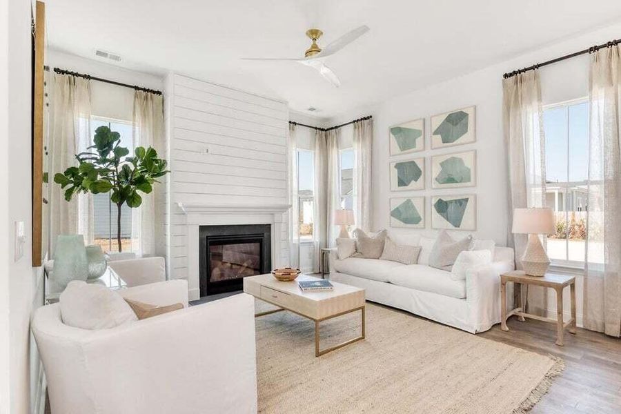 Furnished interior view inside a new home in Carnes Crossroads: Row Collection, Summerville (Image 14).