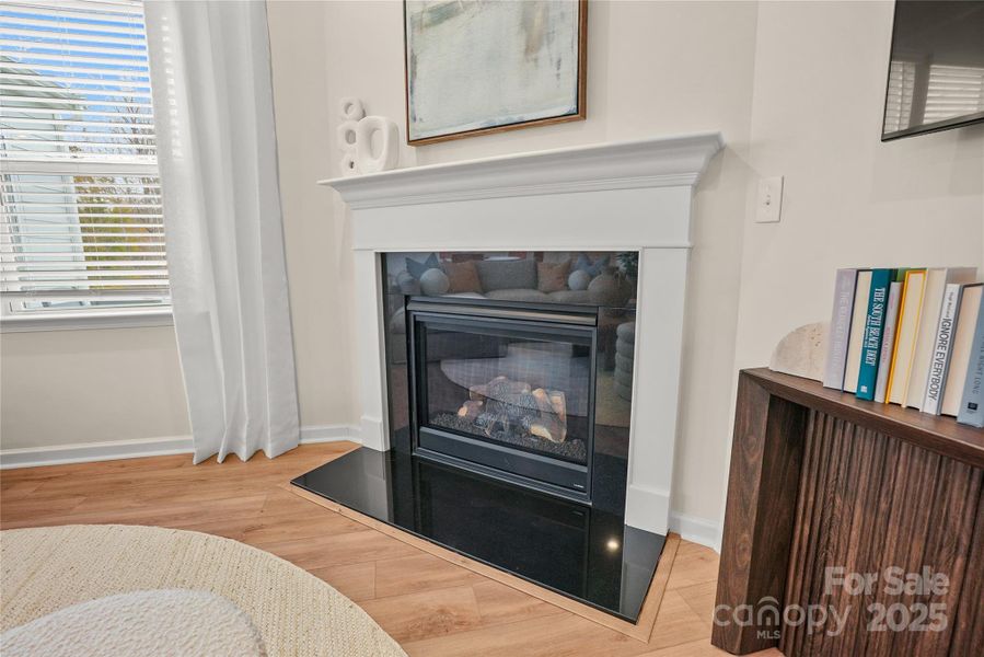 Corner Fireplace