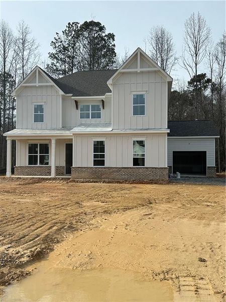 In-progress construction of a new home in Oak Valley Estates, Marietta, GA (Image 35).
