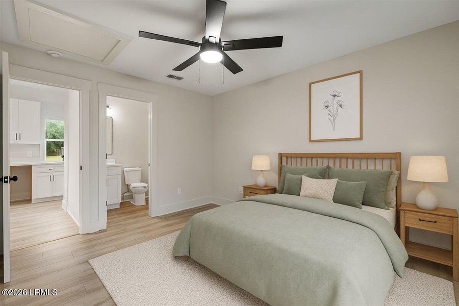 Furnished interior view inside a new home in , Beaufort (Image 52).