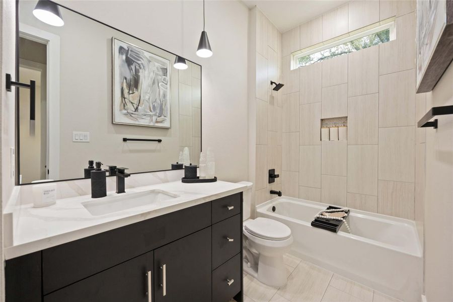 Furnished interior view inside a new home in , Houston (Image 8).