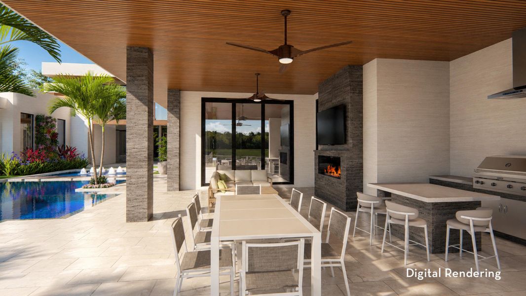 Covered Patio - Digital Rendering Covered Patio - Digital Rendering