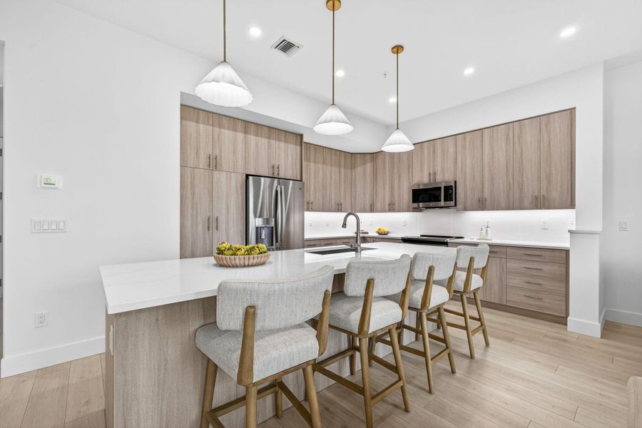 Furnished interior view inside a new home in , Jupiter (Image 10).