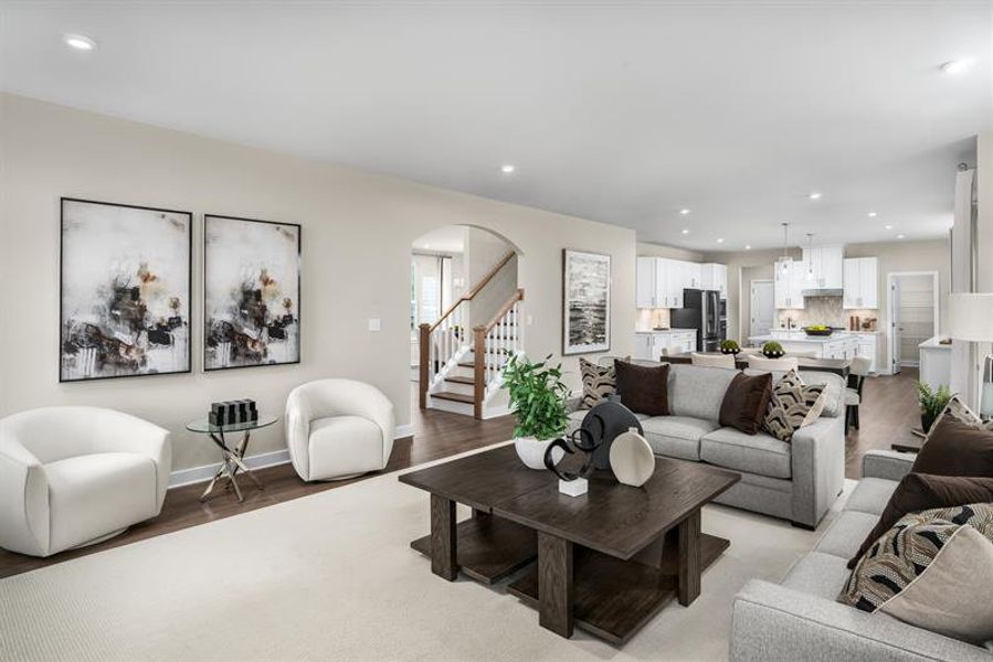 Representative furnished interior of a home built from the Corsica by Ryan Homes in Muirwood, Murfreesboro (Image 10).